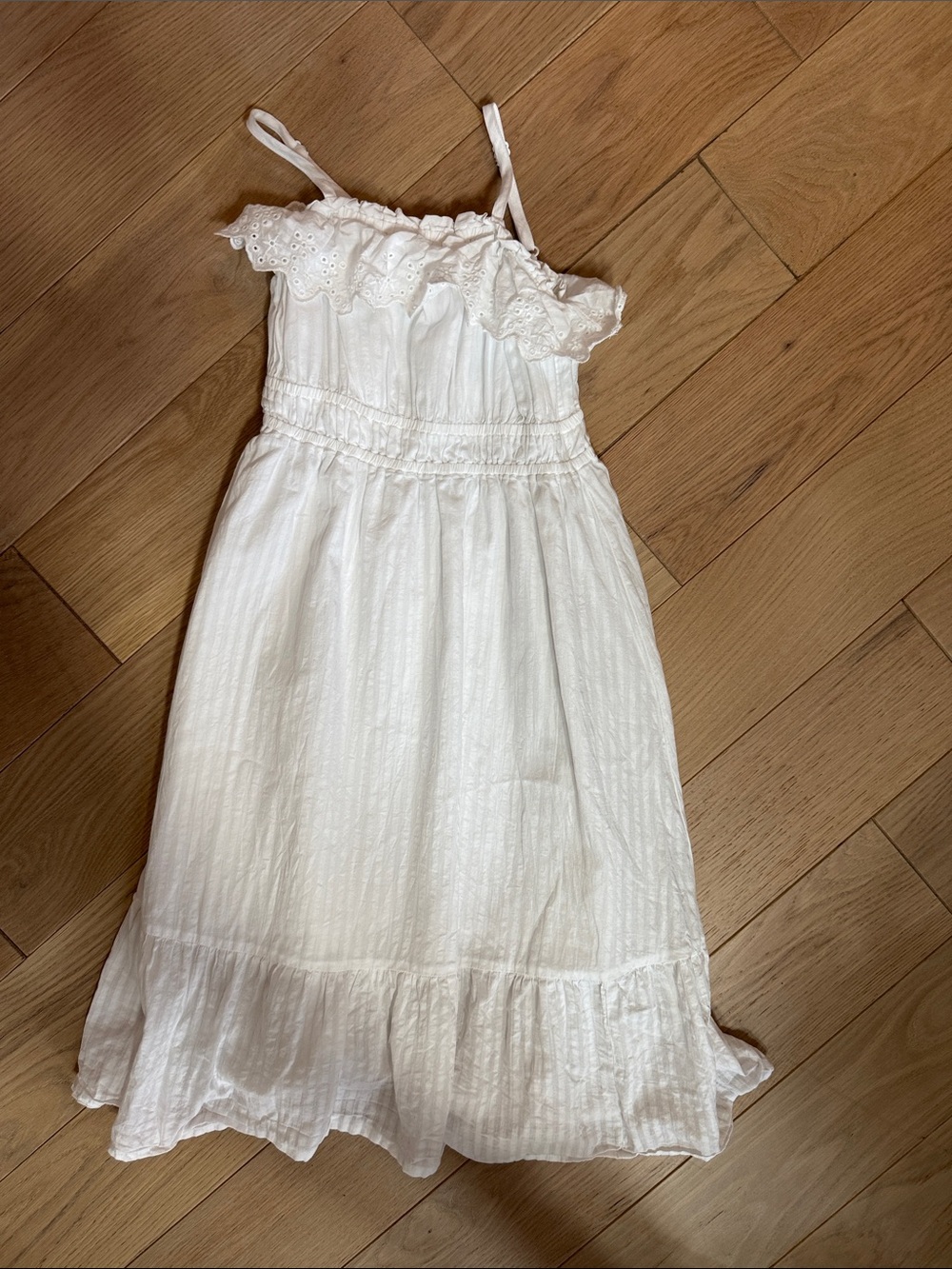 Cat & Jack White Eyelet Ruffle Sundress